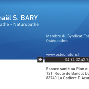 BARY Raphaël S. La Cadière-d'Azur, 